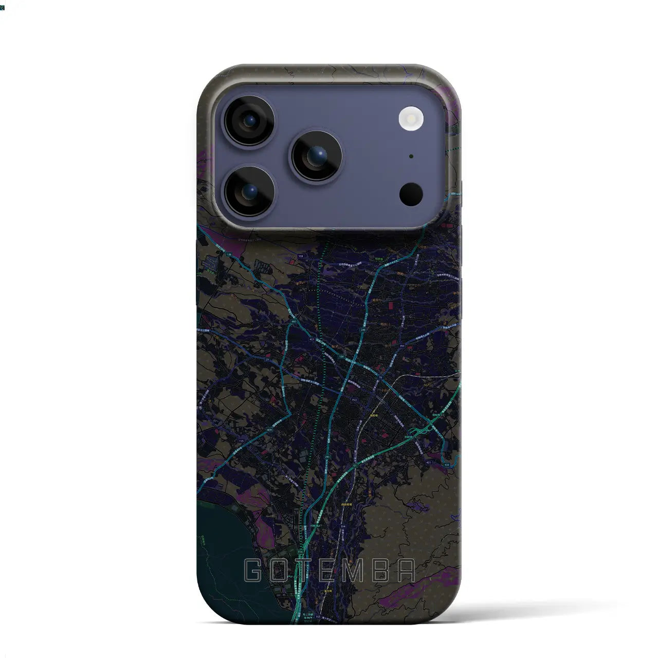 【御殿場（静岡県）】地図柄iPhoneケース（バックカバータイプ）