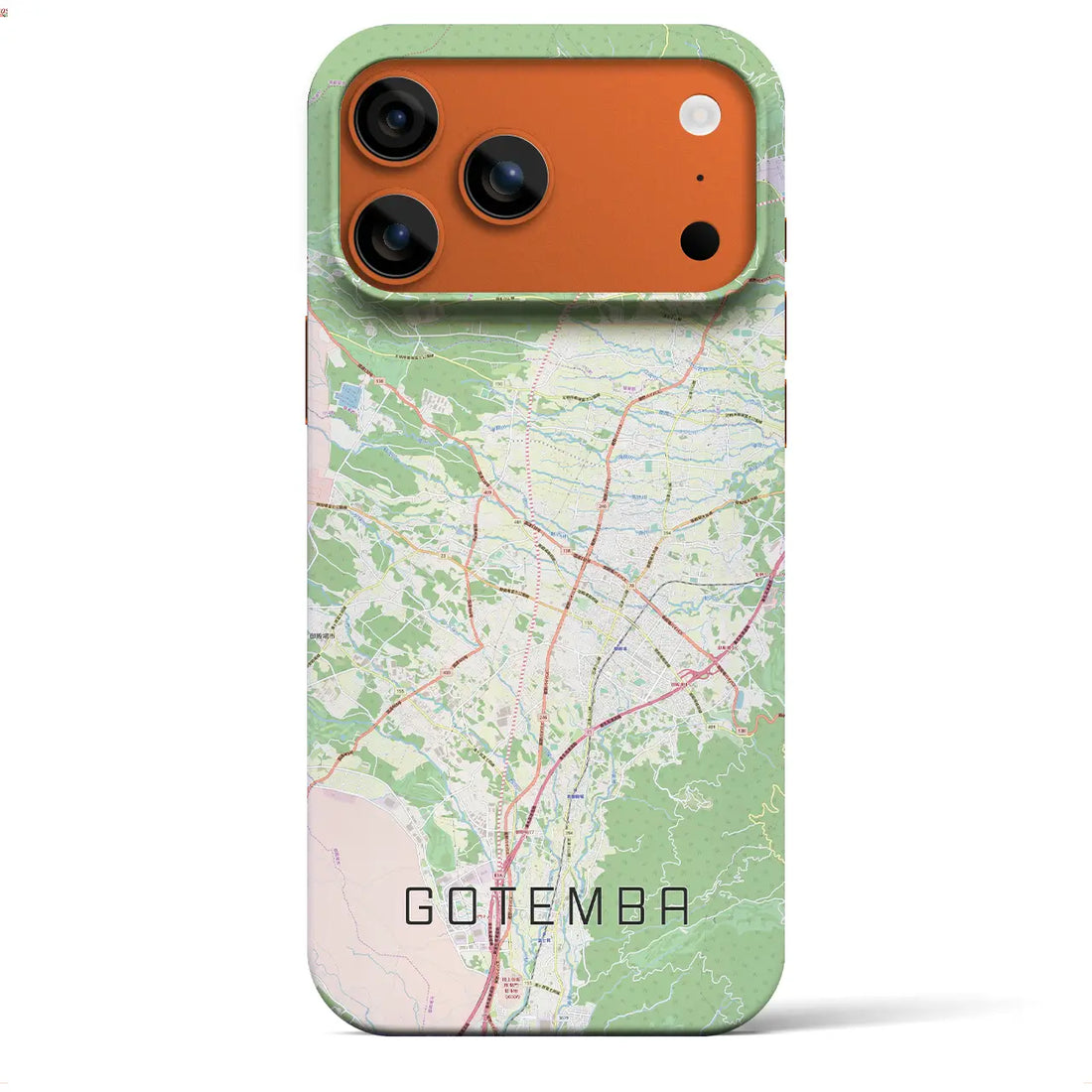 【御殿場(静岡県)】地図柄iPhoneケース(バックカバータイプ)ブラック・iPhone 17 Pro Max 用