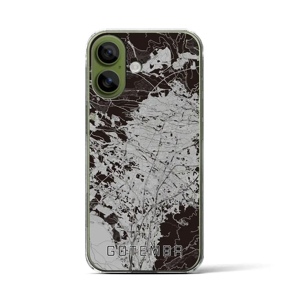 【御殿場(静岡県)】地図柄iPhoneケース(クリアタイプ)モノトーン・iPhone 17 Pro Max 用