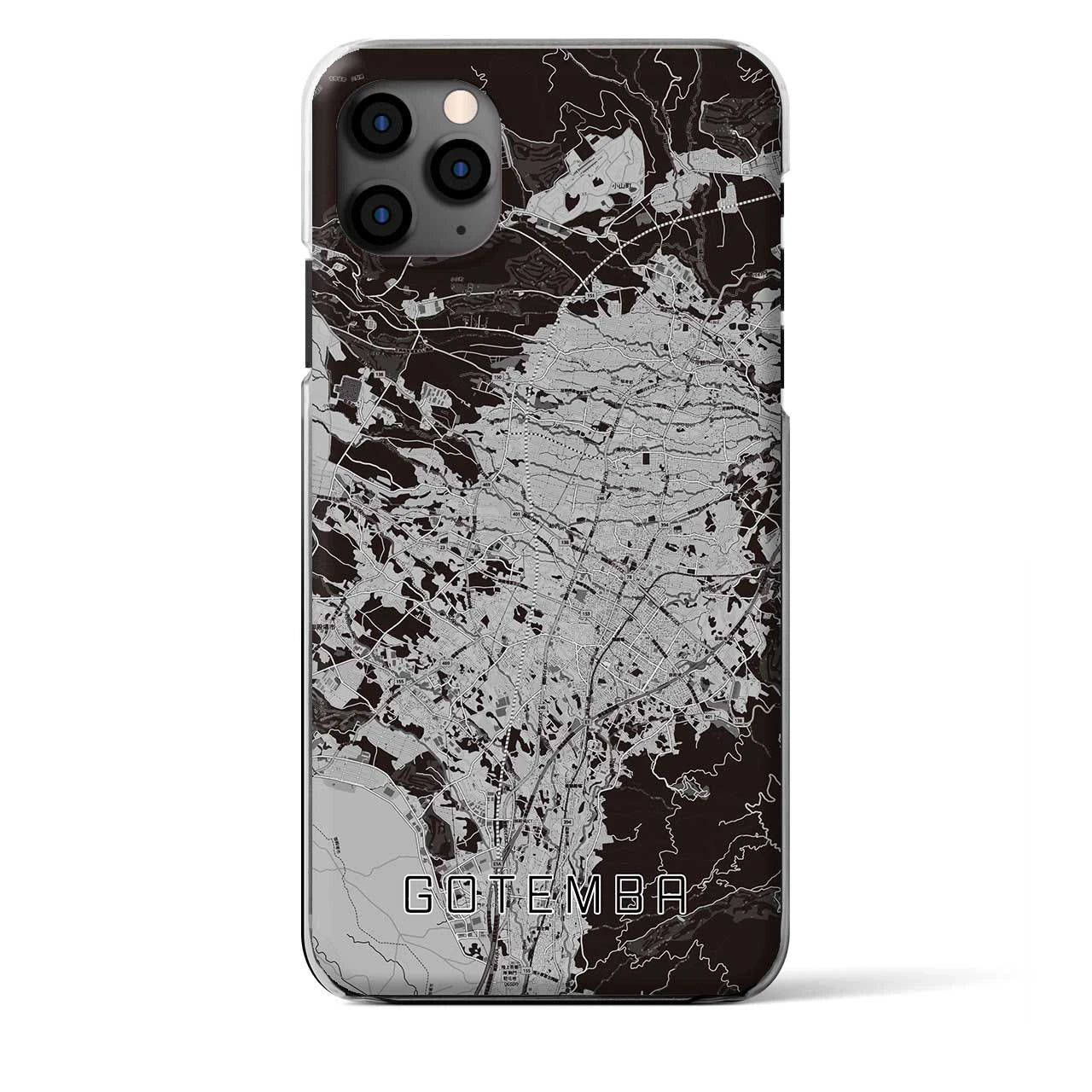 【御殿場（静岡県）】地図柄iPhoneケース（クリアタイプ）