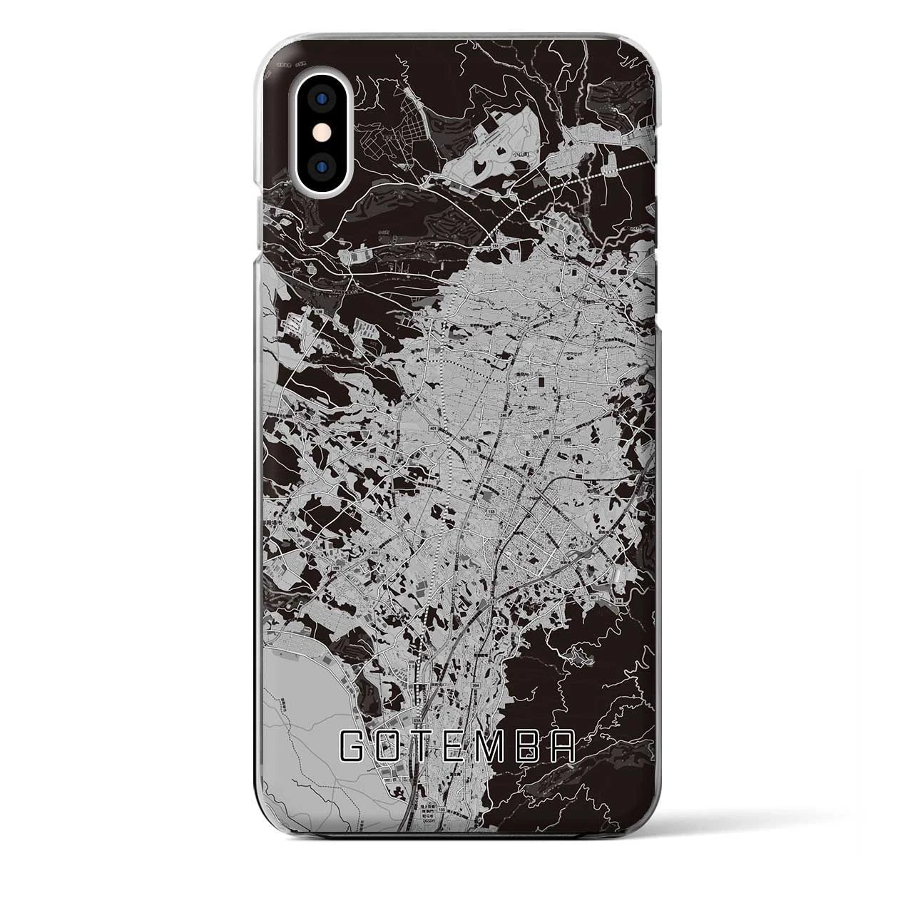 【御殿場（静岡県）】地図柄iPhoneケース（クリアタイプ）