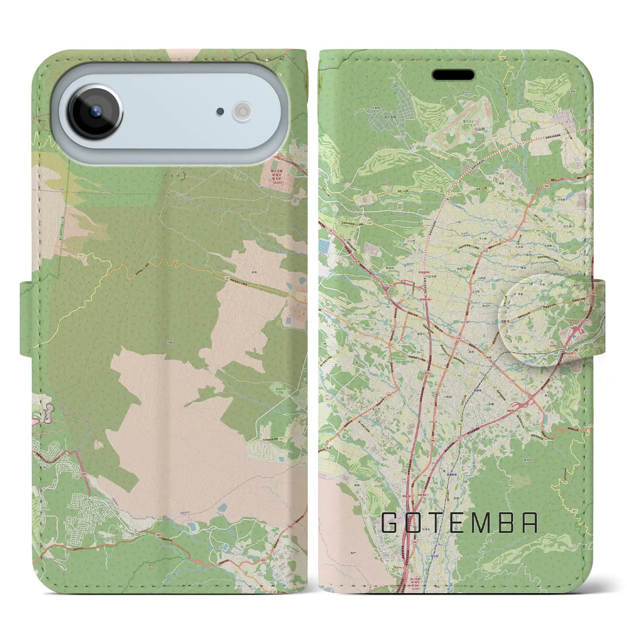 【御殿場（静岡県）】地図柄iPhoneケース（手帳タイプ）