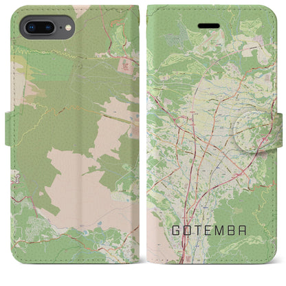 【御殿場（静岡県）】地図柄iPhoneケース（手帳タイプ）ナチュラル・iPhone 8Plus /7Plus / 6sPlus / 6Plus 用