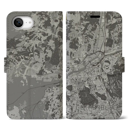 【ヨーテボリ（スウェーデン）】地図柄iPhoneケース（手帳タイプ）