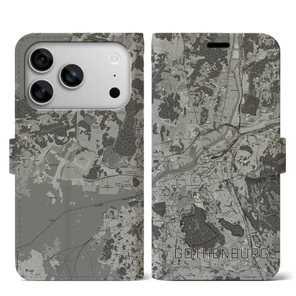 【ヨーテボリ（スウェーデン）】地図柄iPhoneケース（手帳タイプ）