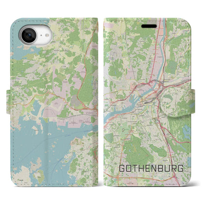 【ヨーテボリ（スウェーデン）】地図柄iPhoneケース（手帳タイプ）