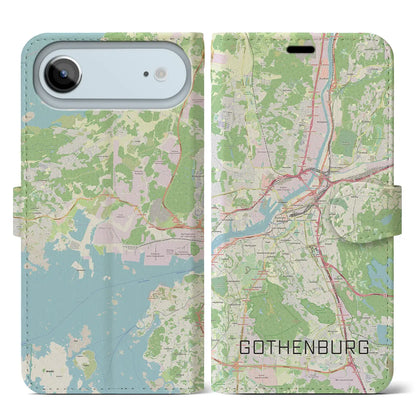 【ヨーテボリ（スウェーデン）】地図柄iPhoneケース（手帳タイプ）