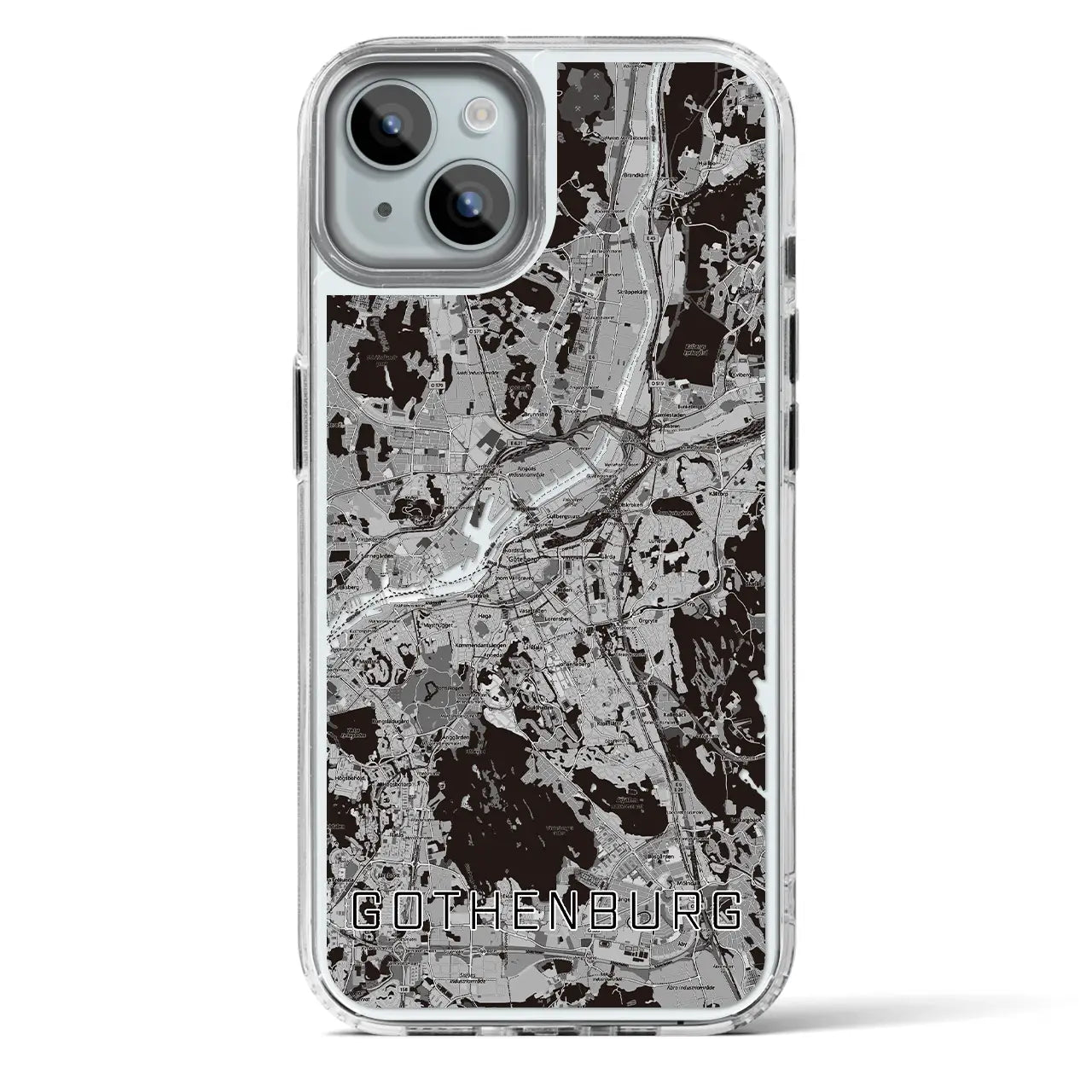 【ヨーテボリ（スウェーデン）】地図柄iPhoneケース（MagSafeタイプ）