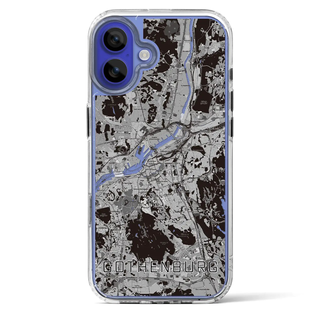 【ヨーテボリ（スウェーデン）】地図柄iPhoneケース（MagSafeタイプ）