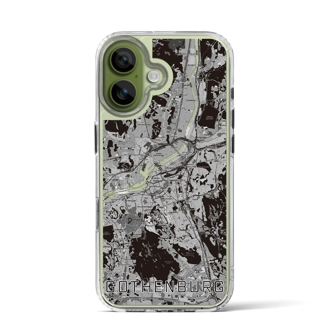 【ヨーテボリ（スウェーデン）】地図柄iPhoneケース（MagSafeタイプ）