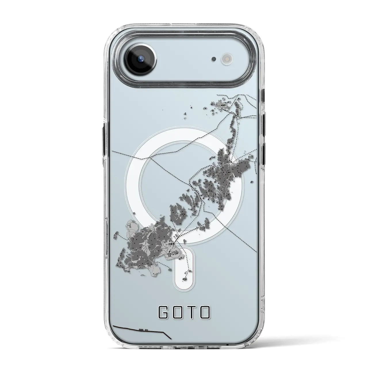 【五島（長崎県）】地図柄iPhoneケース（MagSafeタイプ）