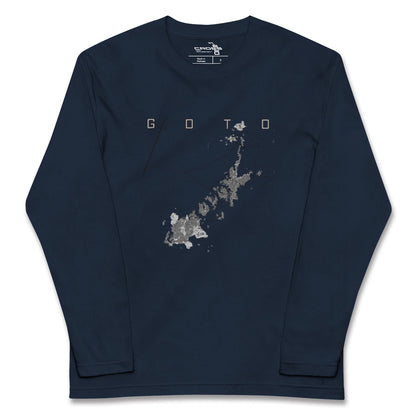 【五島（長崎県）】地図柄ロングスリーブTシャツ