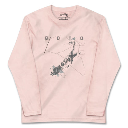【五島（長崎県）】地図柄ロングスリーブTシャツ