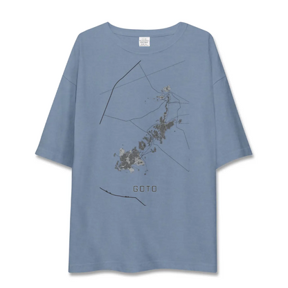 【五島（長崎県）】地図柄ビッグシルエットTシャツ