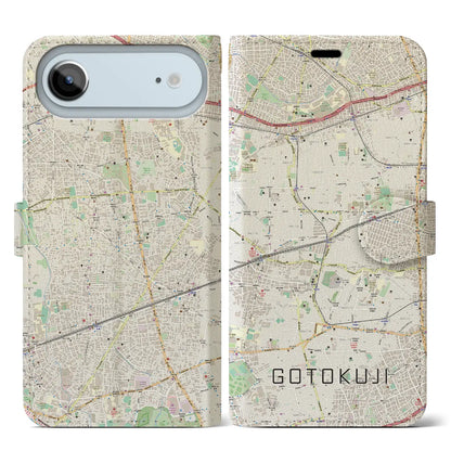 【豪徳寺（東京都）】地図柄iPhoneケース（手帳タイプ）