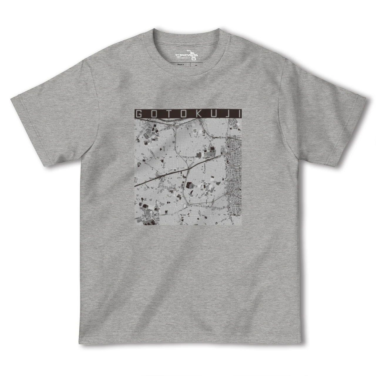 【豪徳寺（東京都）】地図柄ヘビーウェイトTシャツ