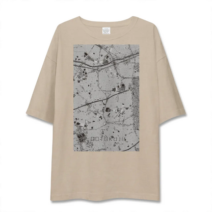 【豪徳寺（東京都）】地図柄ビッグシルエットTシャツ