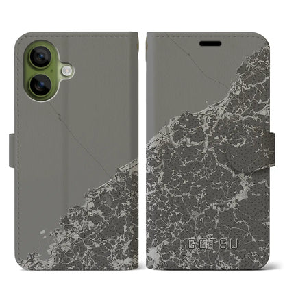 【江津（島根県）】地図柄iPhoneケース（手帳タイプ）