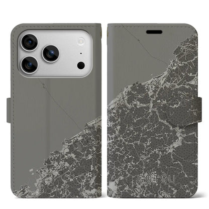 【江津（島根県）】地図柄iPhoneケース（手帳タイプ）