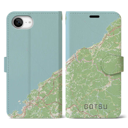 【江津（島根県）】地図柄iPhoneケース（手帳タイプ）