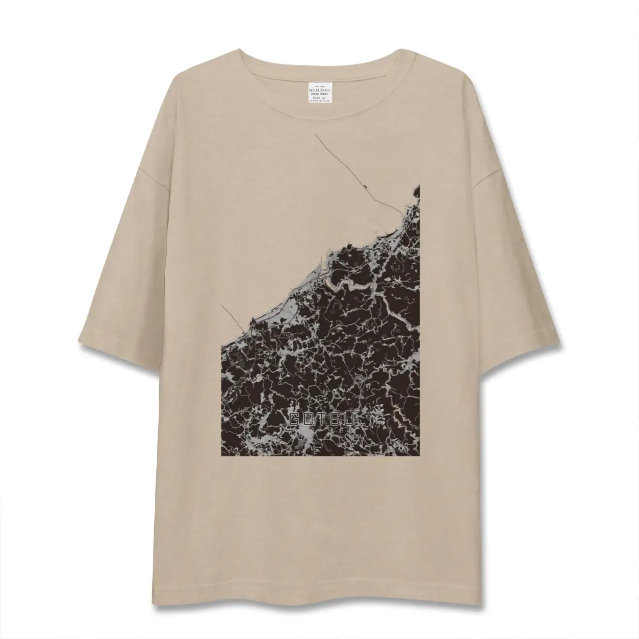 【江津（島根県）】地図柄ビッグシルエットTシャツ