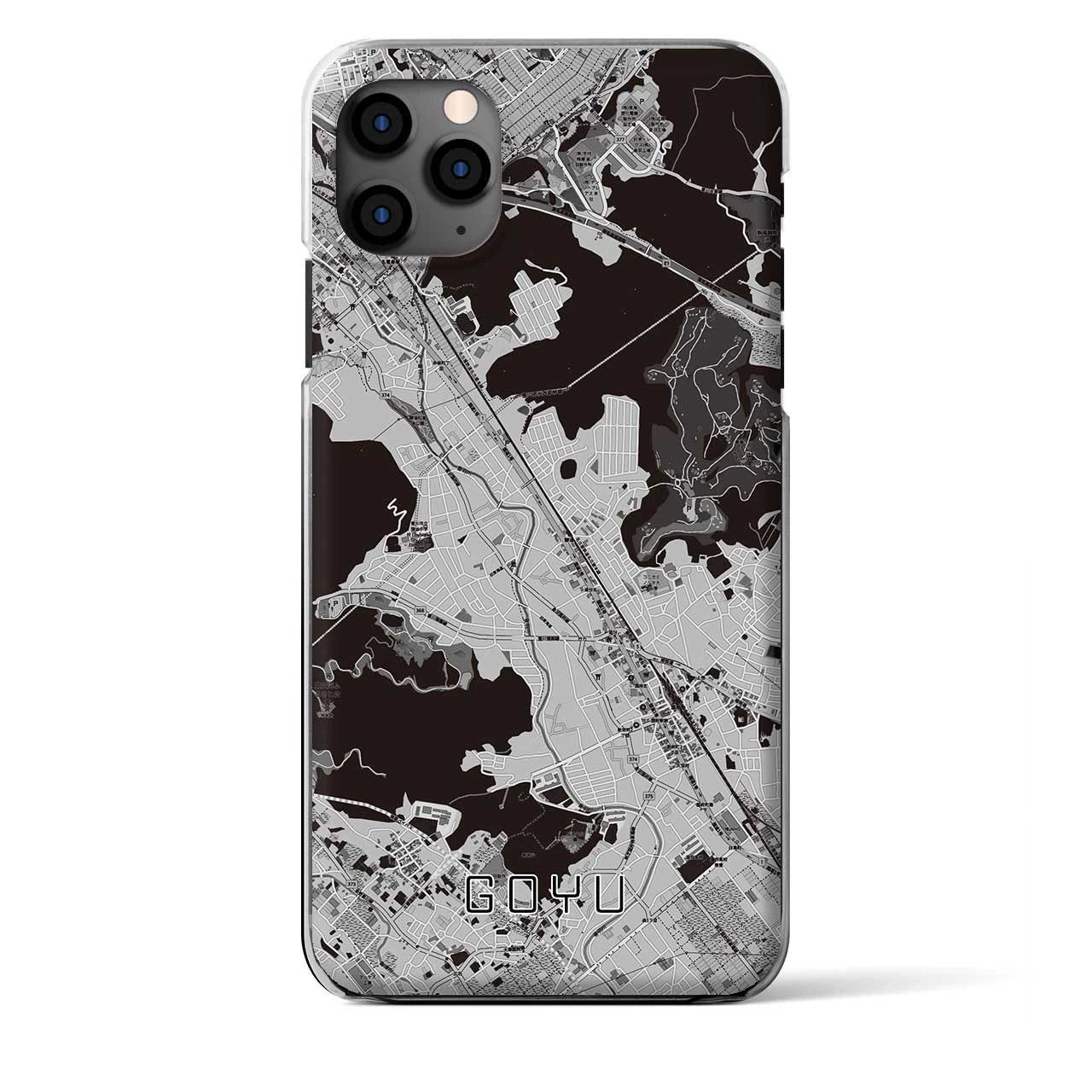 【御油（愛知県）】地図柄iPhoneケース（クリアタイプ）