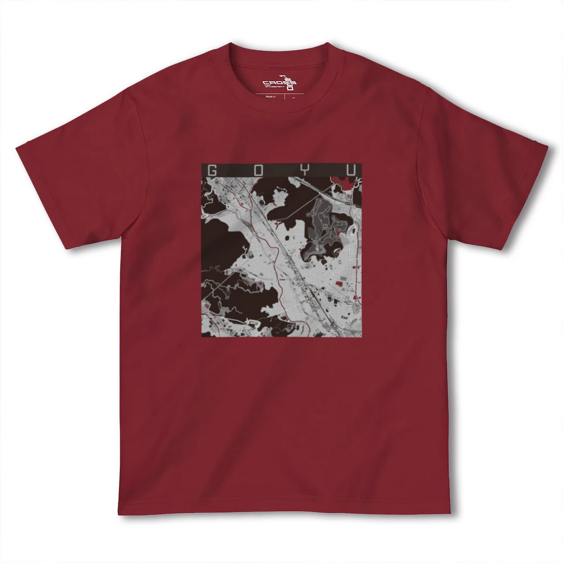 【御油(愛知県)】地図柄ヘビーウェイトTシャツ