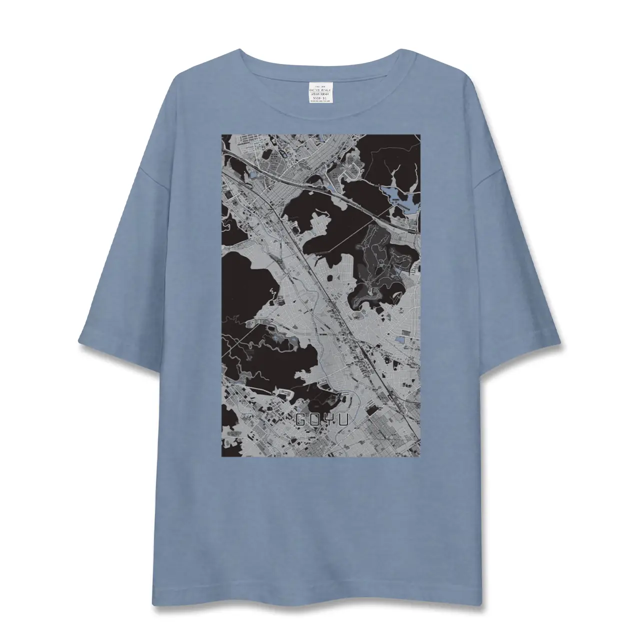 【御油（愛知県）】地図柄ビッグシルエットTシャツ
