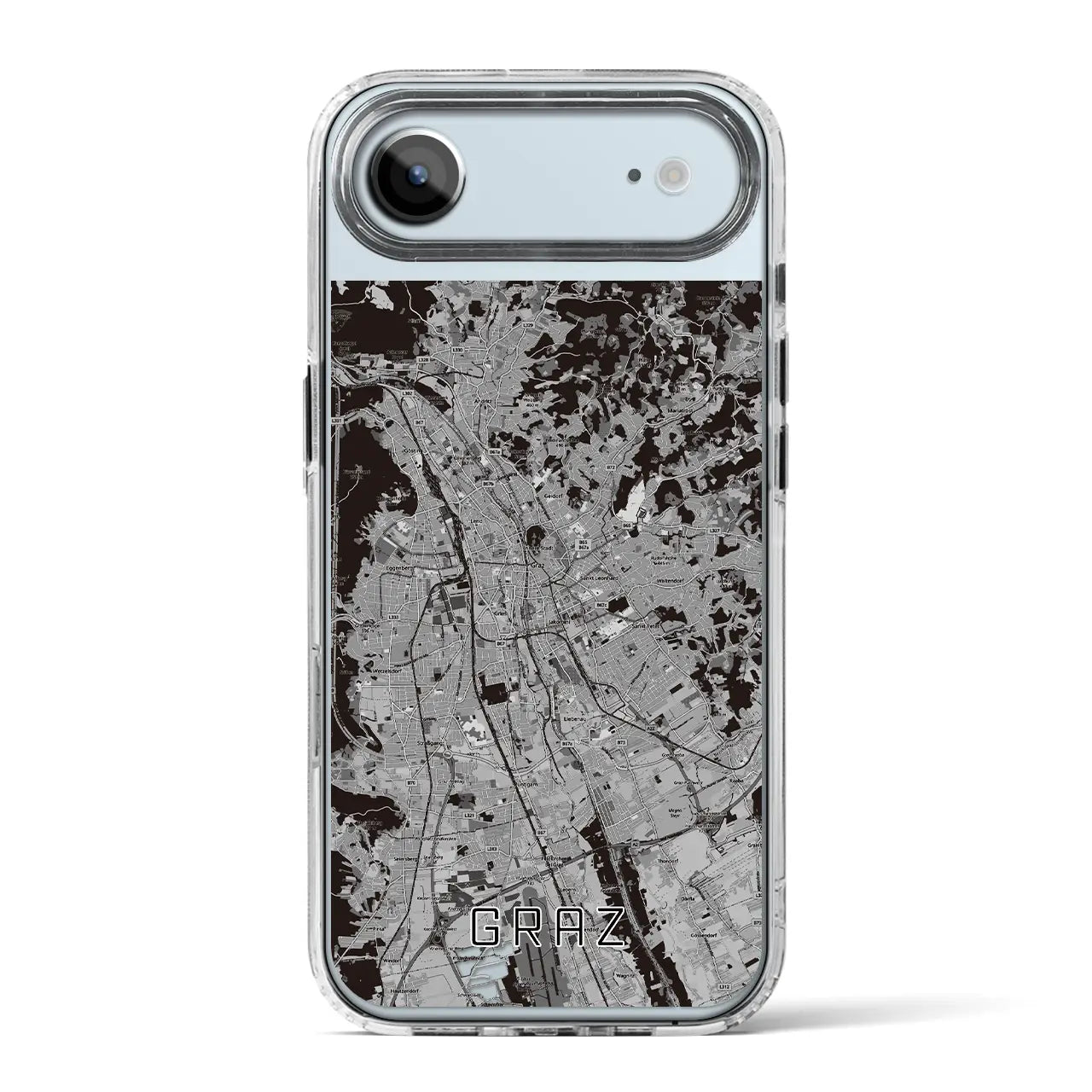 【グラーツ（オーストリア）】地図柄iPhoneケース（MagSafeタイプ）