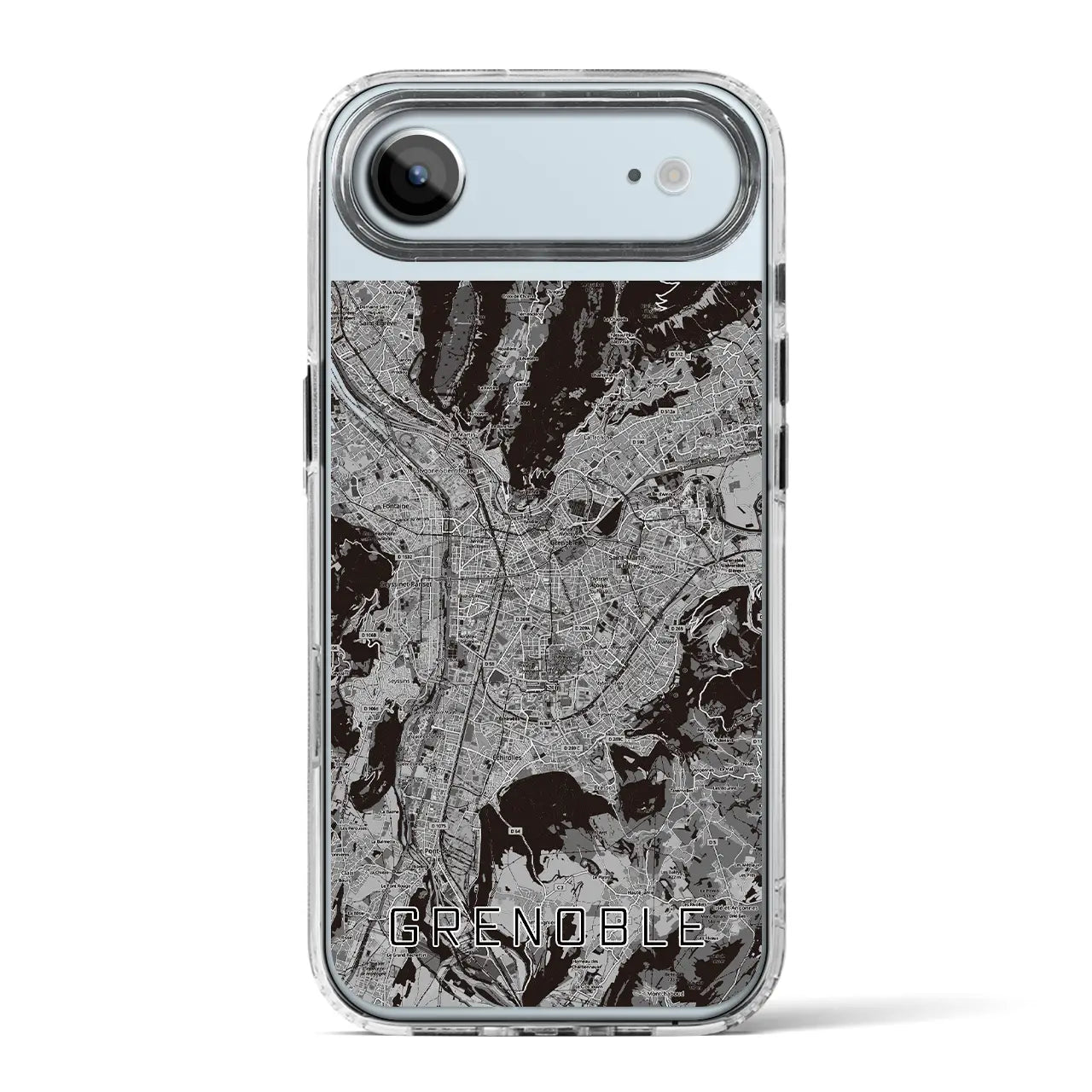 【グルノーブル（フランス）】地図柄iPhoneケース（MagSafeタイプ）