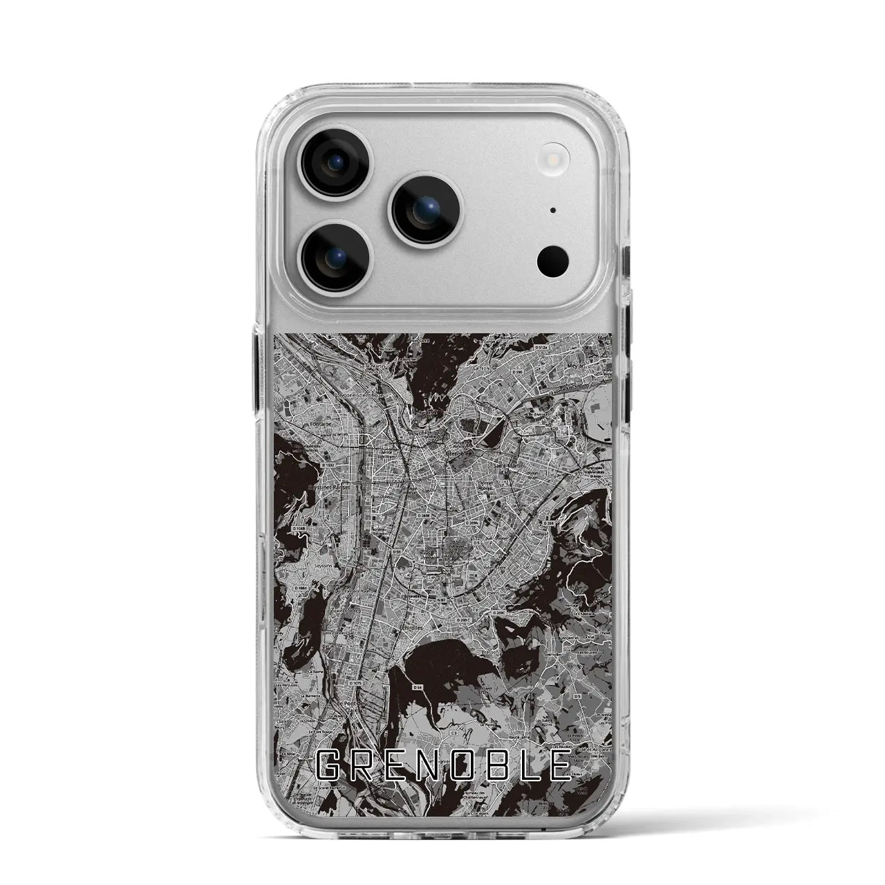 【グルノーブル（フランス）】地図柄iPhoneケース（MagSafeタイプ）