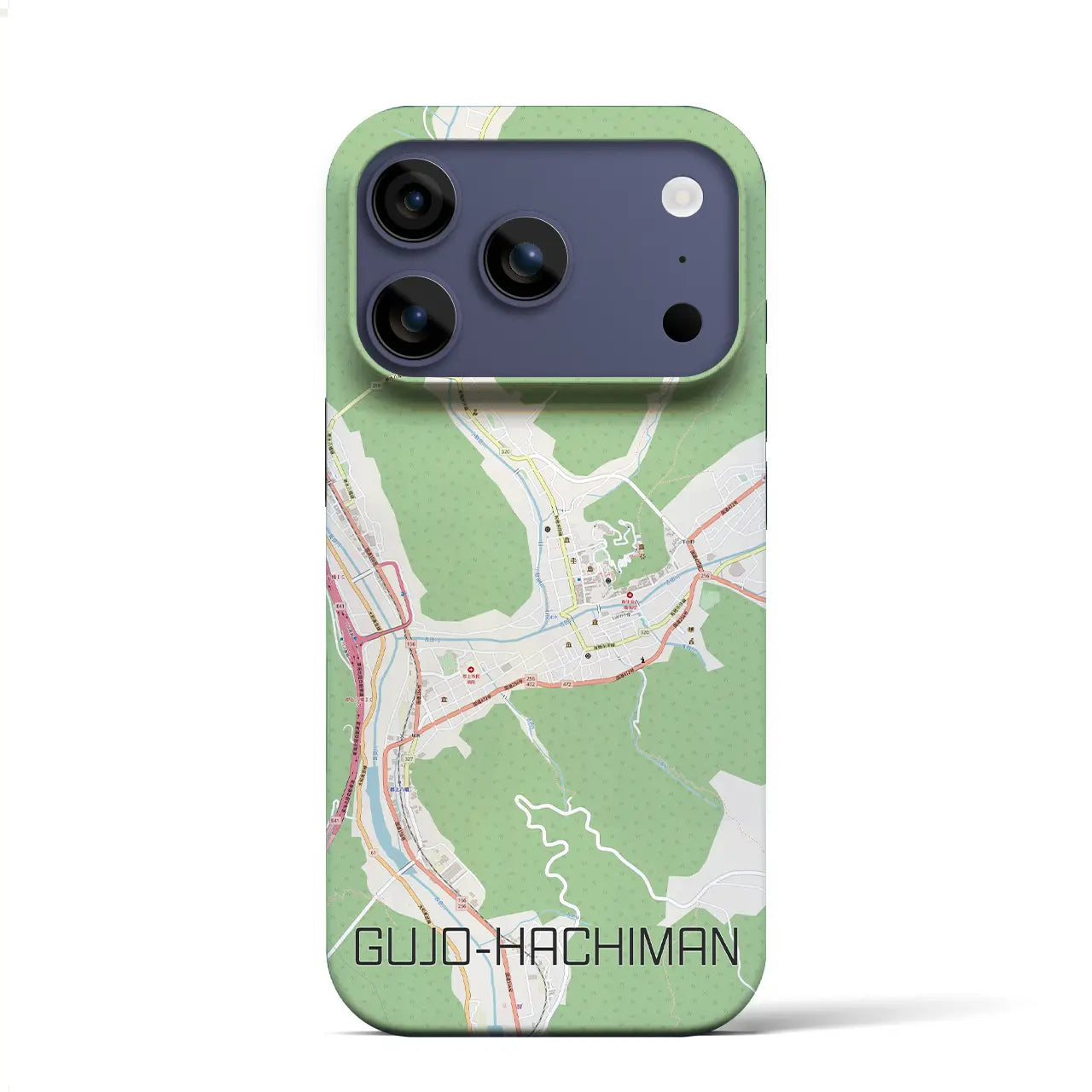 【郡上八幡（岐阜県）】地図柄iPhoneケース（バックカバータイプ）