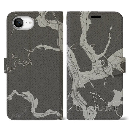 【郡上八幡（岐阜県）】地図柄iPhoneケース（手帳タイプ）