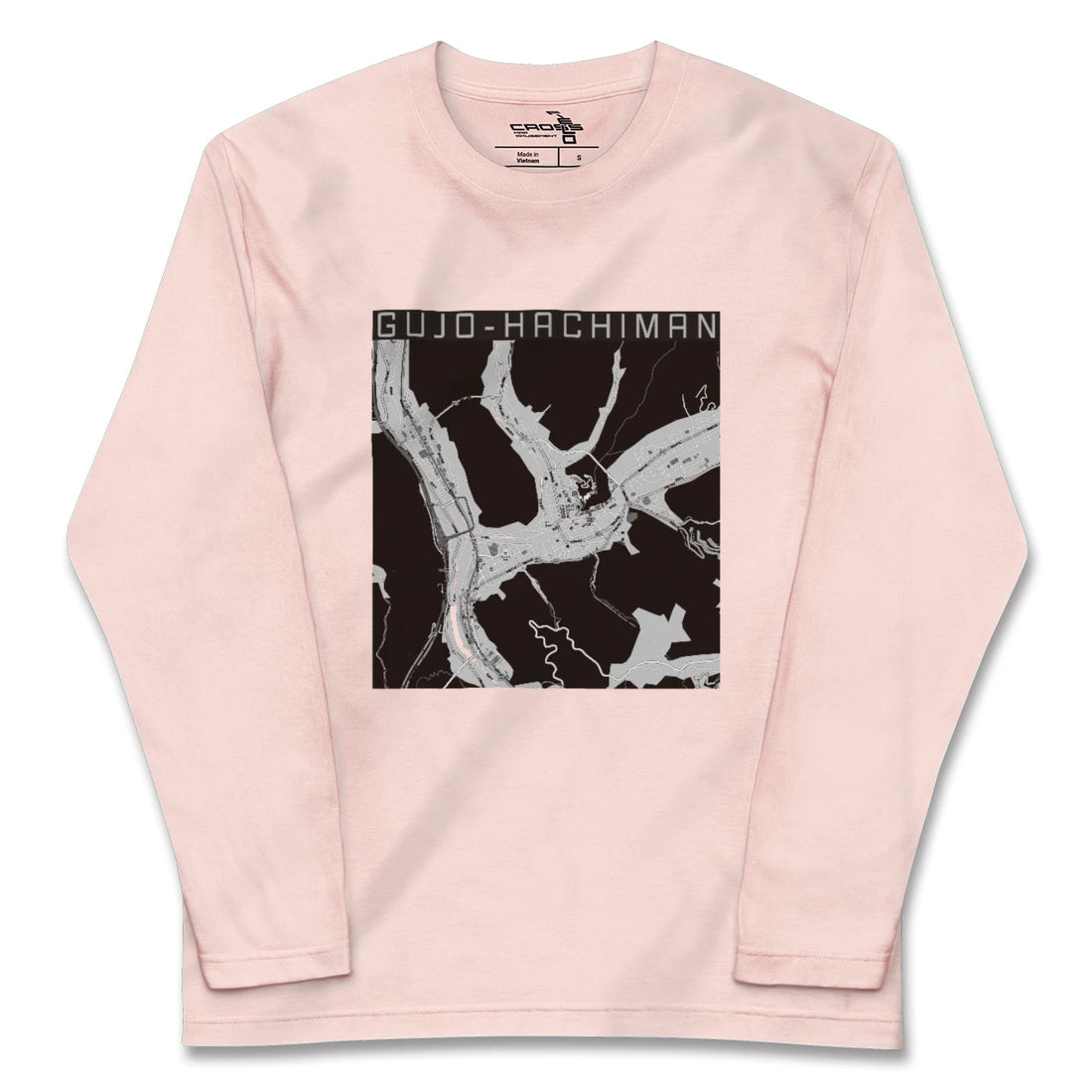 【郡上八幡（岐阜県）】地図柄ロングスリーブTシャツ