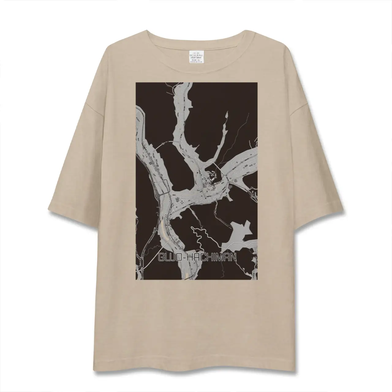 【郡上八幡（岐阜県）】地図柄ビッグシルエットTシャツ