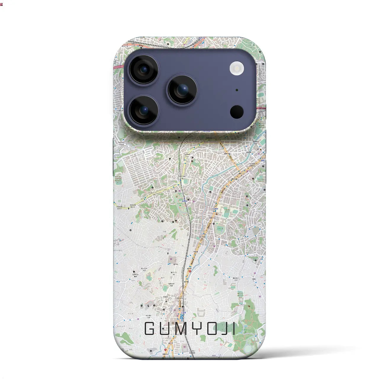 【弘明寺（神奈川県）】地図柄iPhoneケース（バックカバータイプ）ナチュラル・iPhone 17 Pro Max 用