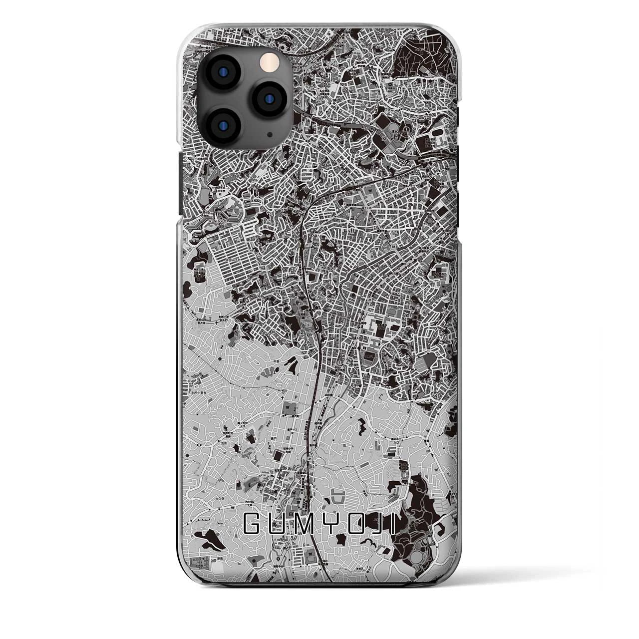 【弘明寺（神奈川県）】地図柄iPhoneケース（クリアタイプ）