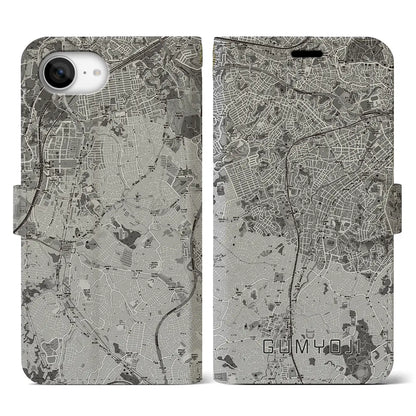 【弘明寺（神奈川県）】地図柄iPhoneケース（手帳タイプ）