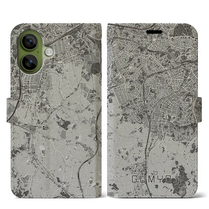 【弘明寺（神奈川県）】地図柄iPhoneケース（手帳タイプ）