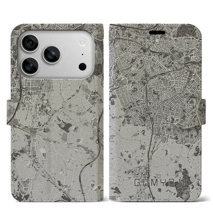 【弘明寺（神奈川県）】地図柄iPhoneケース（手帳タイプ）