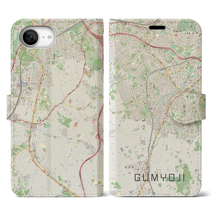 【弘明寺（神奈川県）】地図柄iPhoneケース（手帳タイプ）