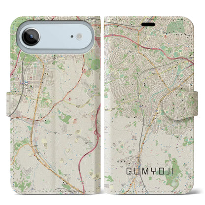 【弘明寺（神奈川県）】地図柄iPhoneケース（手帳タイプ）