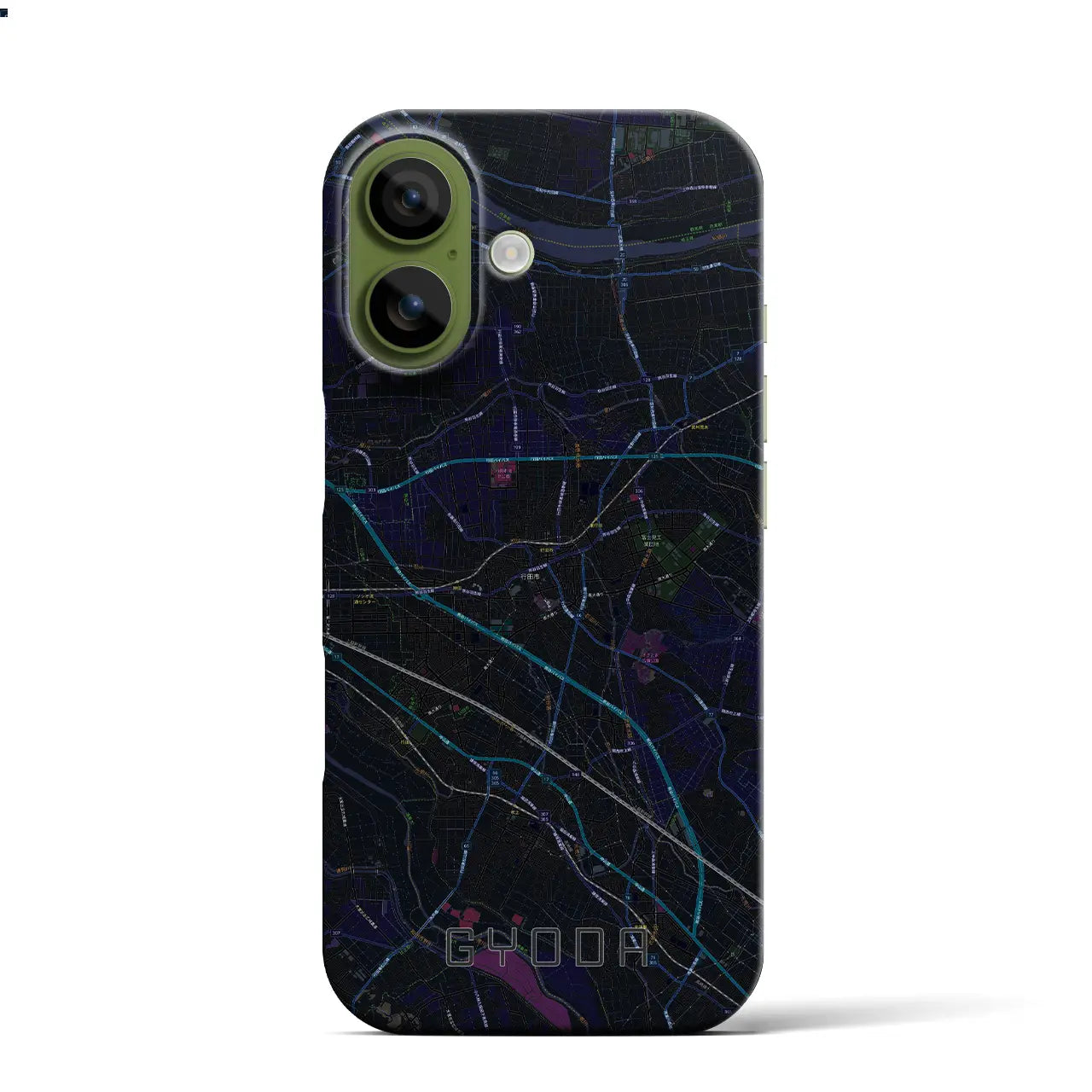 【行田（埼玉県）】地図柄iPhoneケース（バックカバータイプ）