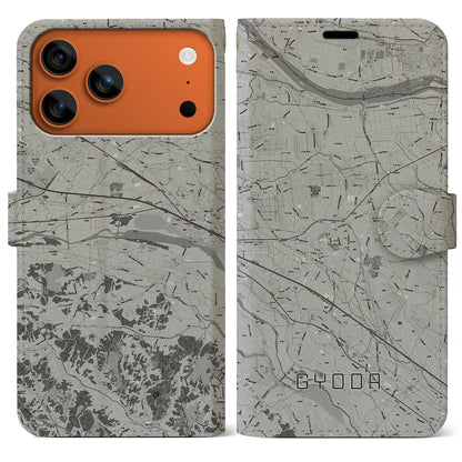 【行田（埼玉県）】地図柄iPhoneケース（手帳タイプ）