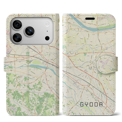 【行田（埼玉県）】地図柄iPhoneケース（手帳タイプ）