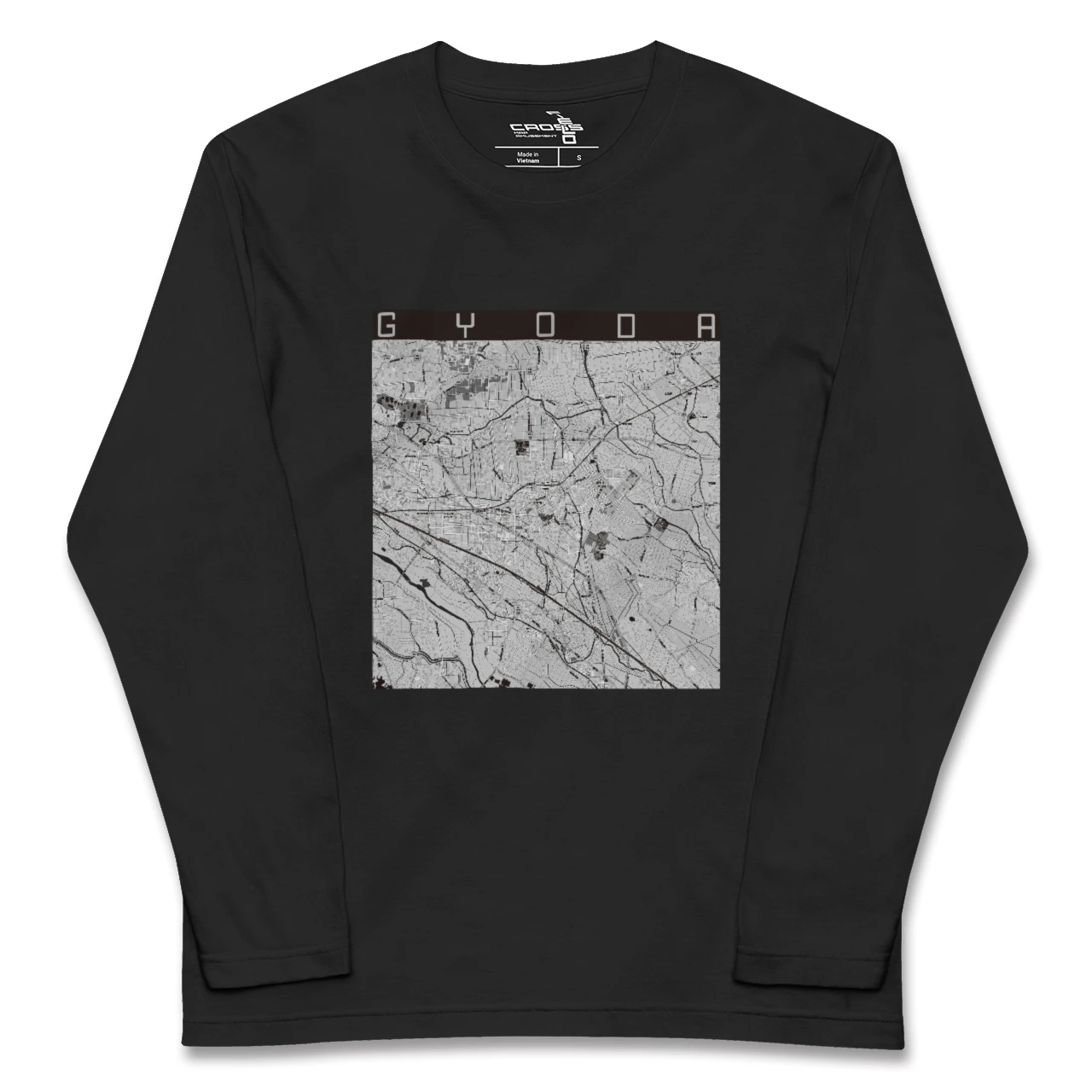 【行田（埼玉県）】地図柄ロングスリーブTシャツ