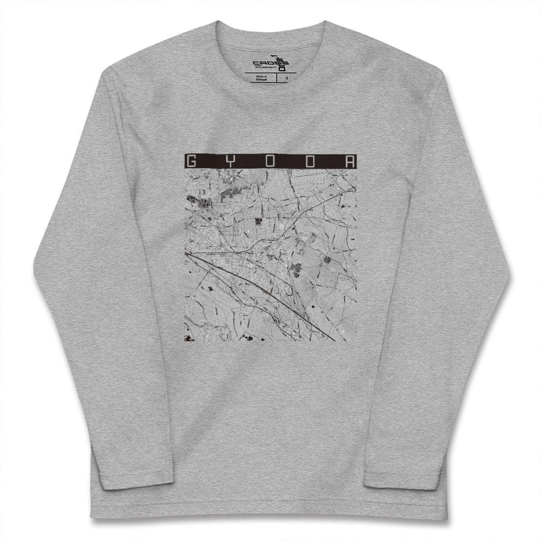 【行田（埼玉県）】地図柄ロングスリーブTシャツ