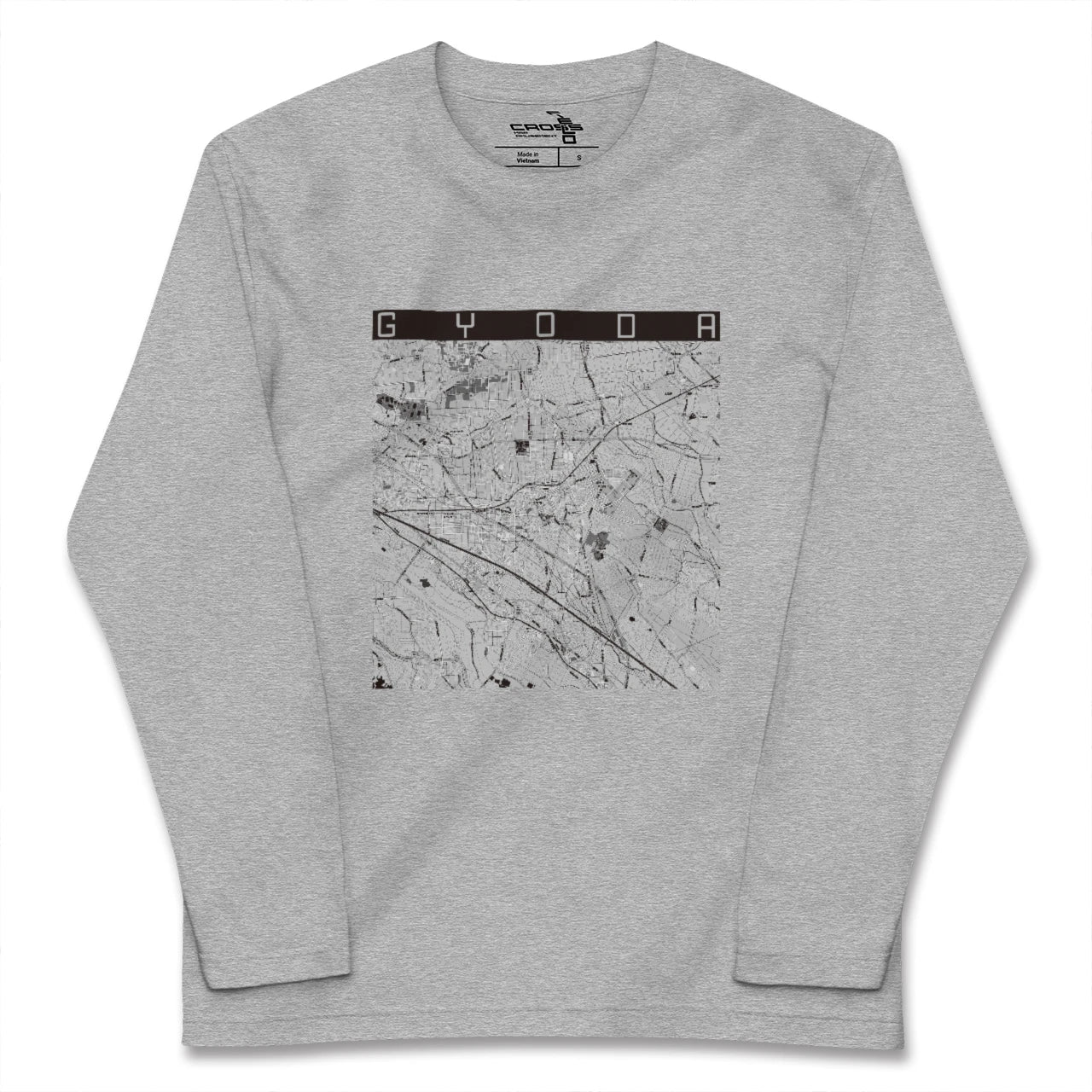 【行田（埼玉県）】地図柄ロングスリーブTシャツ
