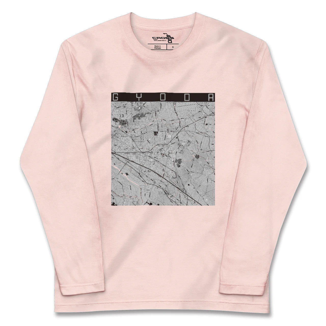 【行田（埼玉県）】地図柄ロングスリーブTシャツ