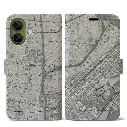 【行徳（千葉県）】地図柄iPhoneケース（手帳タイプ）